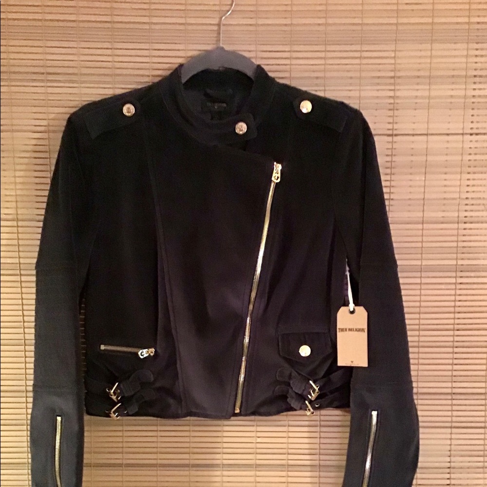 💵🥀TRUE RELIGION NWT MOTO velvet-like fabric🥂2X HP - Picture 10 of 10